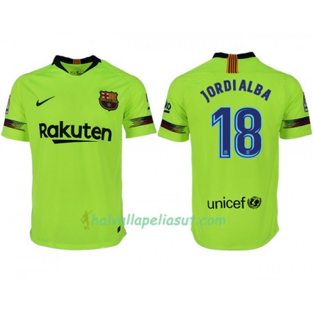 Jalkapallo Pelipaidat FC Barcelona JORDIALBA 18 Vieraspaita 2018-2019 Lyhythihainen